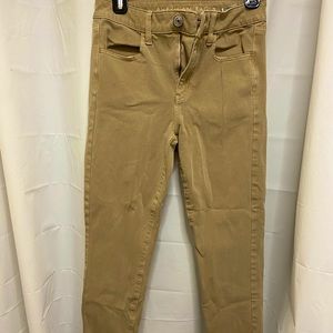 Khaki colored American Eagle Outfitters Jeggings